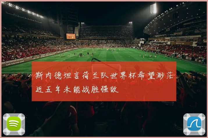 斯内德坦言荷兰队世界杯希望渺茫近五年未能战胜强敌